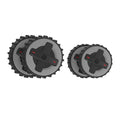 Rough terrain wheels for 4WD