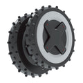 Roborock rough terrain wheels for 2WD