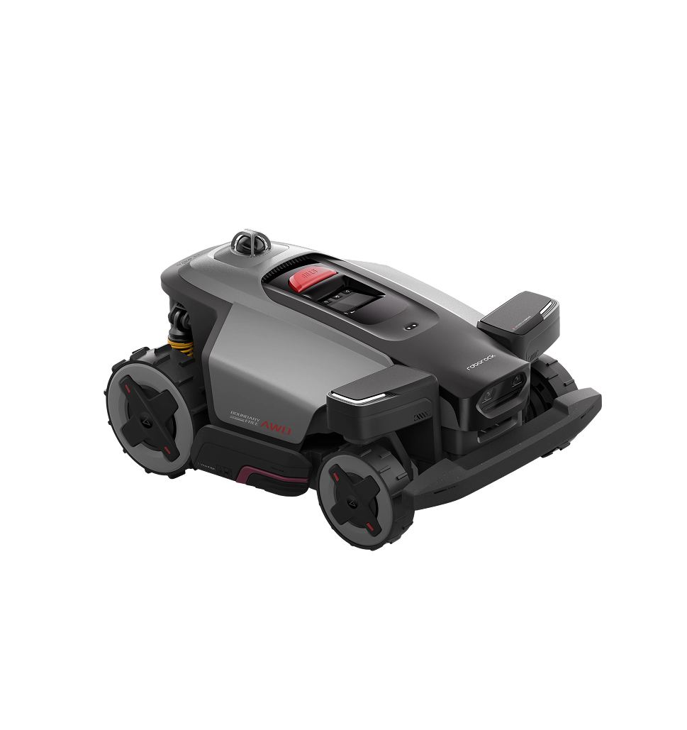 Roborock RockMow Z120 LiDAR robot lawnmower with 360-degree LiDAR dome